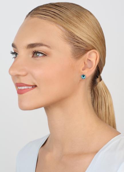 blue zircon - Sparkle Twist - Ohrringe von Konplott